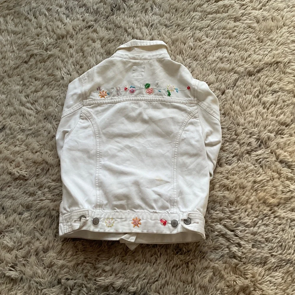 Kids Embroidered and Beaded Jean Jacket - Picture 3 of 7